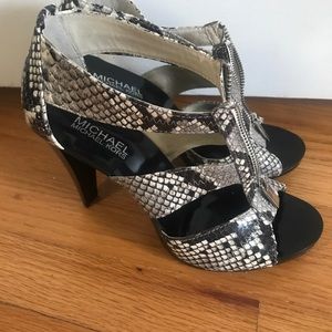 Michael Kors Snake Skin Heels Never Worn